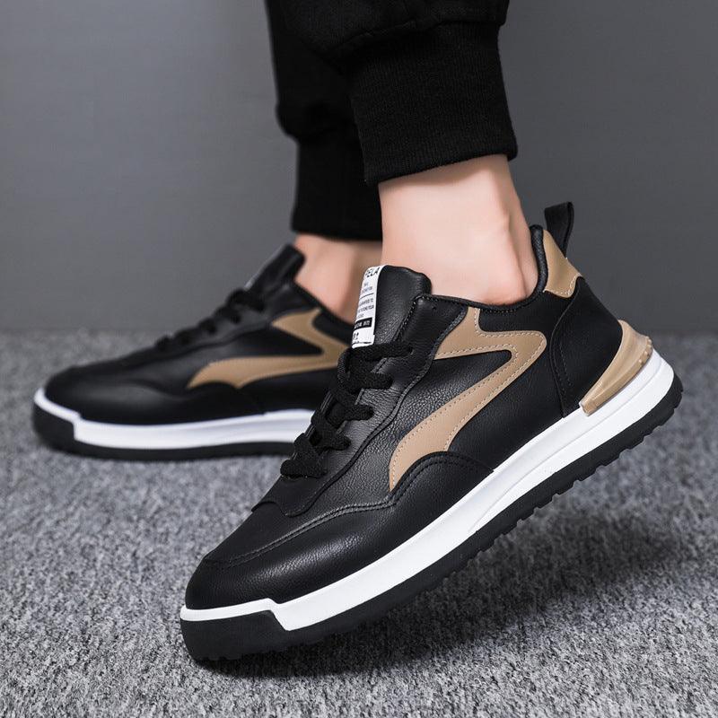 Trendy Lace-up Sneakers Casual Shoes Men's Fashion Versatile Round-toe Flat-soled Outdoor Casual Walking Running Shoes Students - Trendha