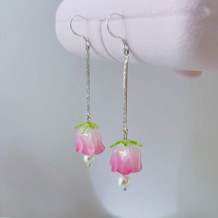 Tulip Earrings Long Fashion Tassels - Trendha
