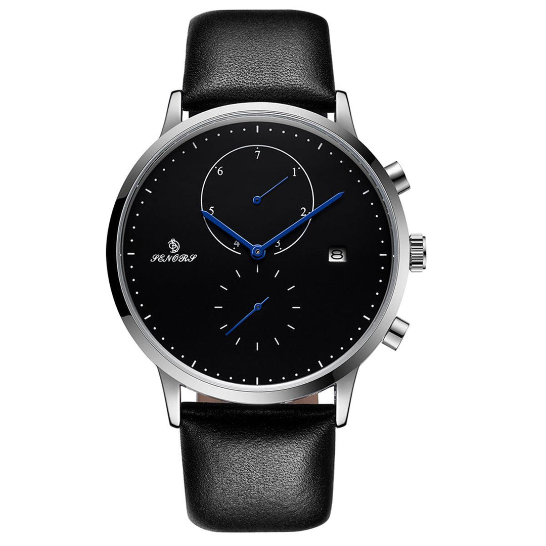 Ultra-thin Men's Watch Non-mechanical Watch Waterproof Belt - Trendha
