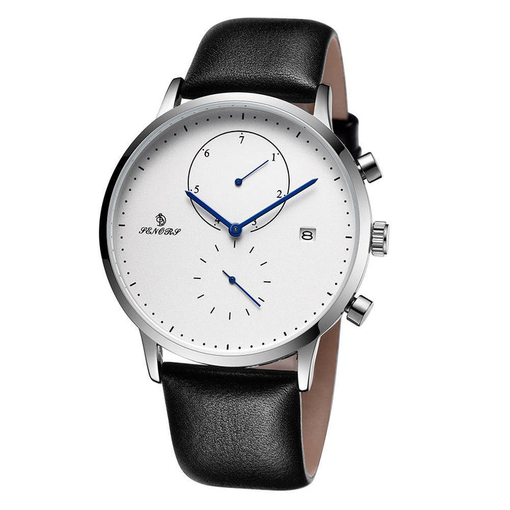 Ultra-thin Men's Watch Non-mechanical Watch Waterproof Belt - Trendha