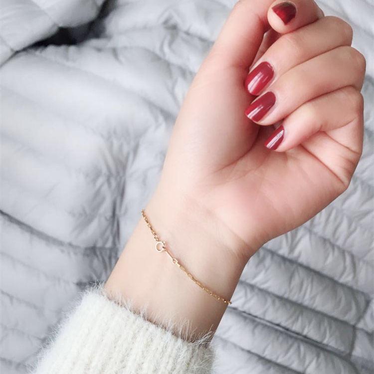 Ultrafine Bracelet Female Gold Fine Fadeless Simplicity - Trendha