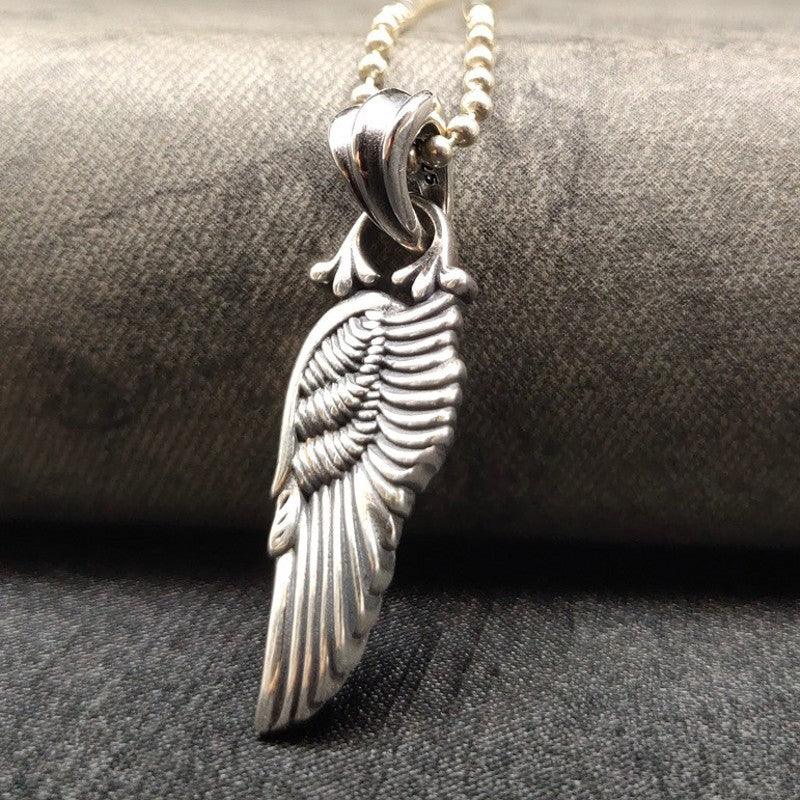 Vintage Fashion Feather Wing Pendant - Trendha