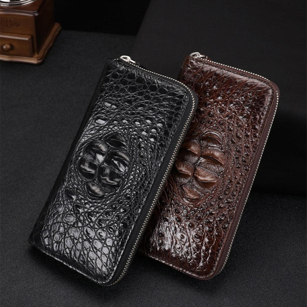 Wallet Men's Leather Hand Hold Small Long - Trendha