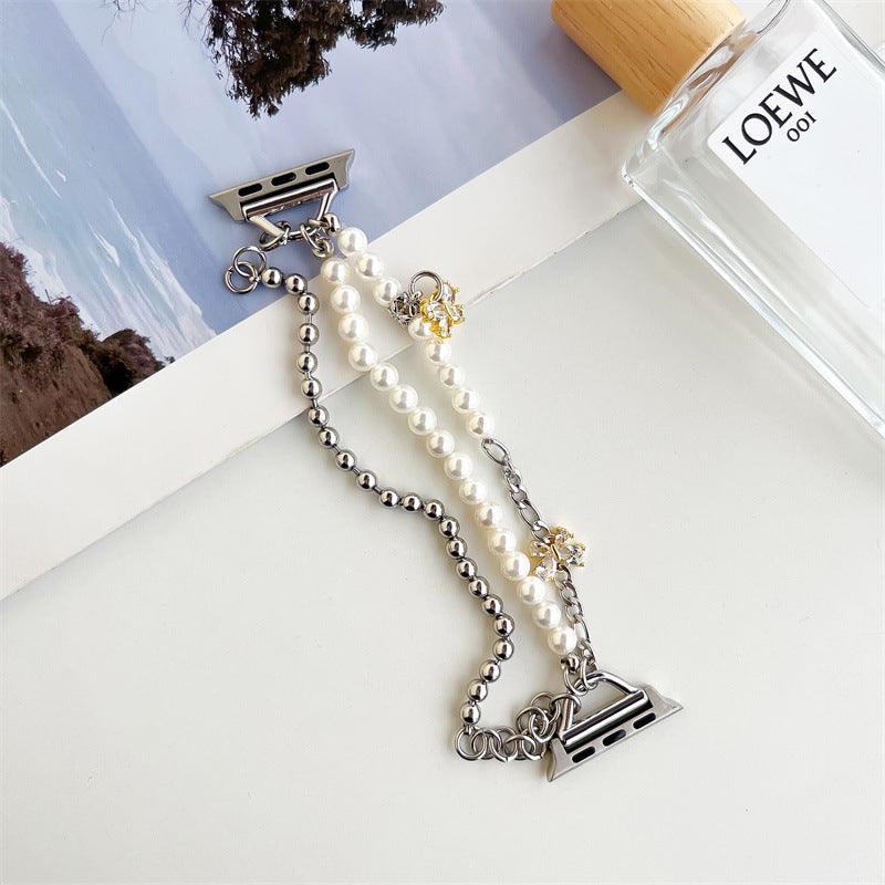 Watch Pearl Metal Chain Small Fragrance - Trendha