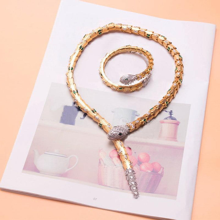Women's Animal Snake Necklace Bracelet - Trendha