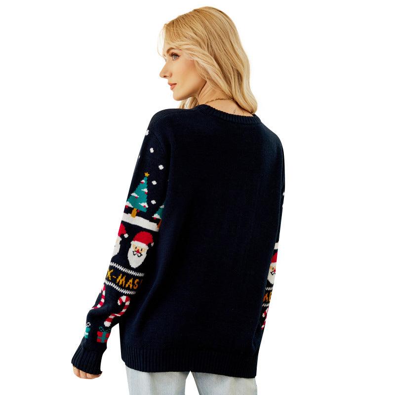 Women's Christmas Tree Sweater Pullover Snowman - Trendha