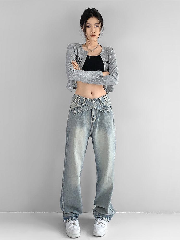 Women's Design Sense Retro Hot Girl Jeans - Trendha