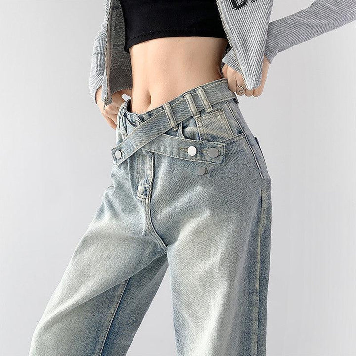 Women's Design Sense Retro Hot Girl Jeans - Trendha