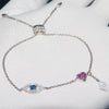 Color: Blue crystal white gold