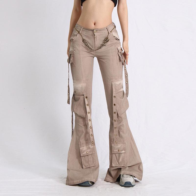 Women's Fashion Casual High Waist Flared Jeans - Trendha