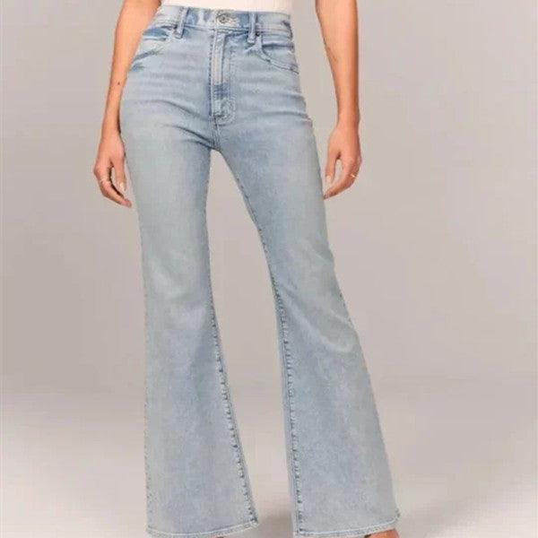Women's Fashion Casual Solid Color Jeans - Trendha