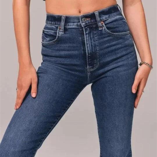 Women's Fashion Casual Solid Color Jeans - Trendha