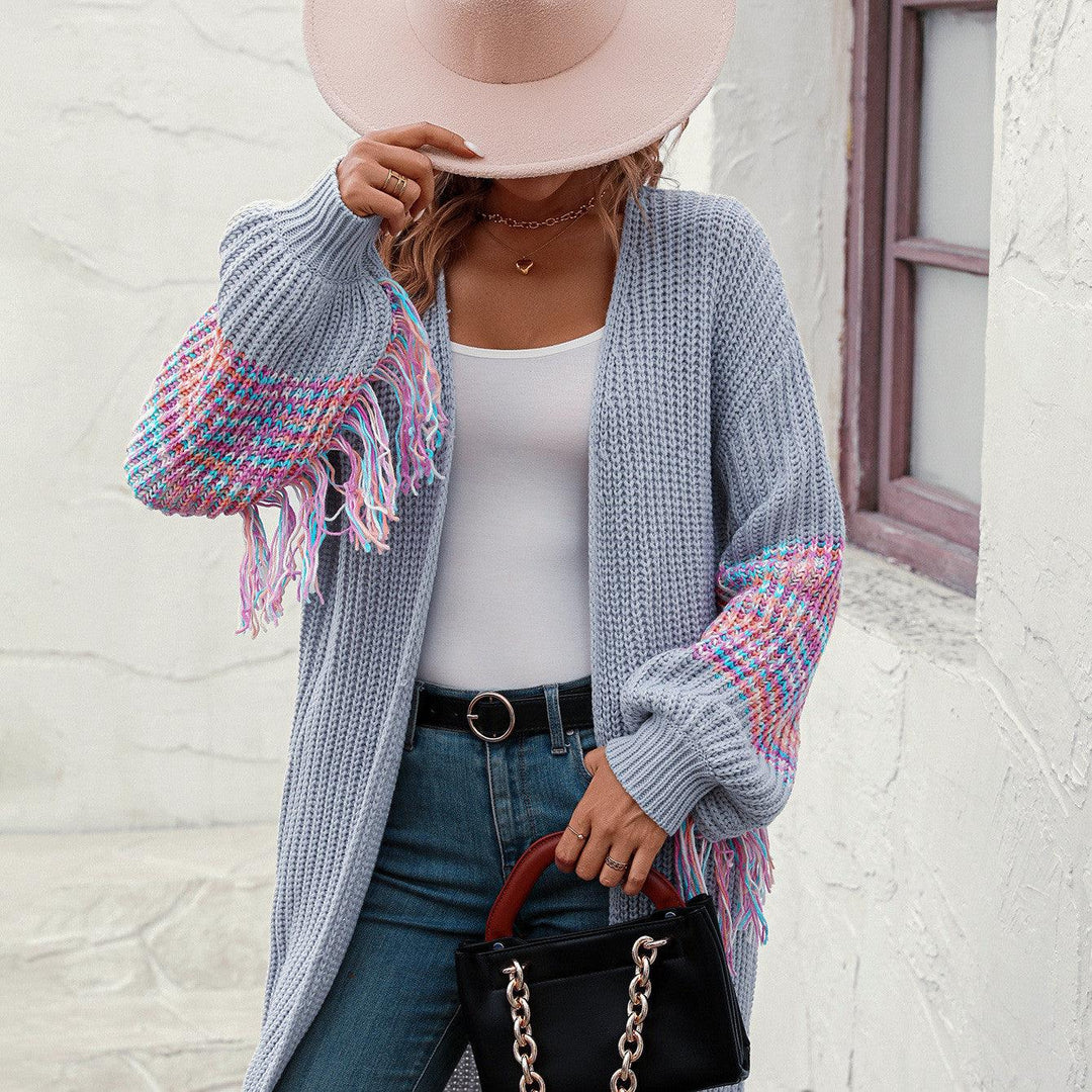 Women's Fashion Casual Tassel Sweater - Trendha