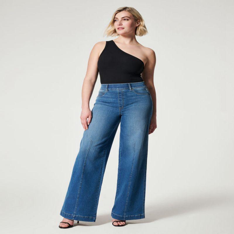 Women's Fashion Elastic Knitted Jeans - Trendha