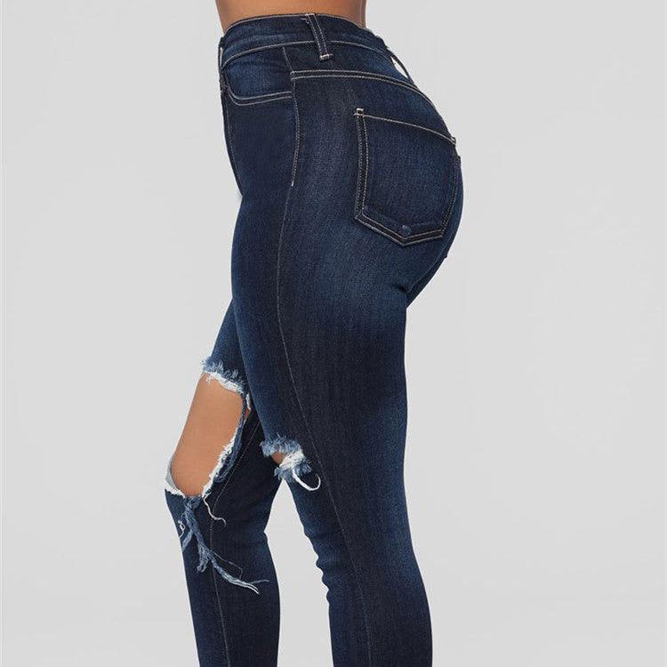 Women's Fashion Ripped Slim Fit Skinny Jeans - Trendha