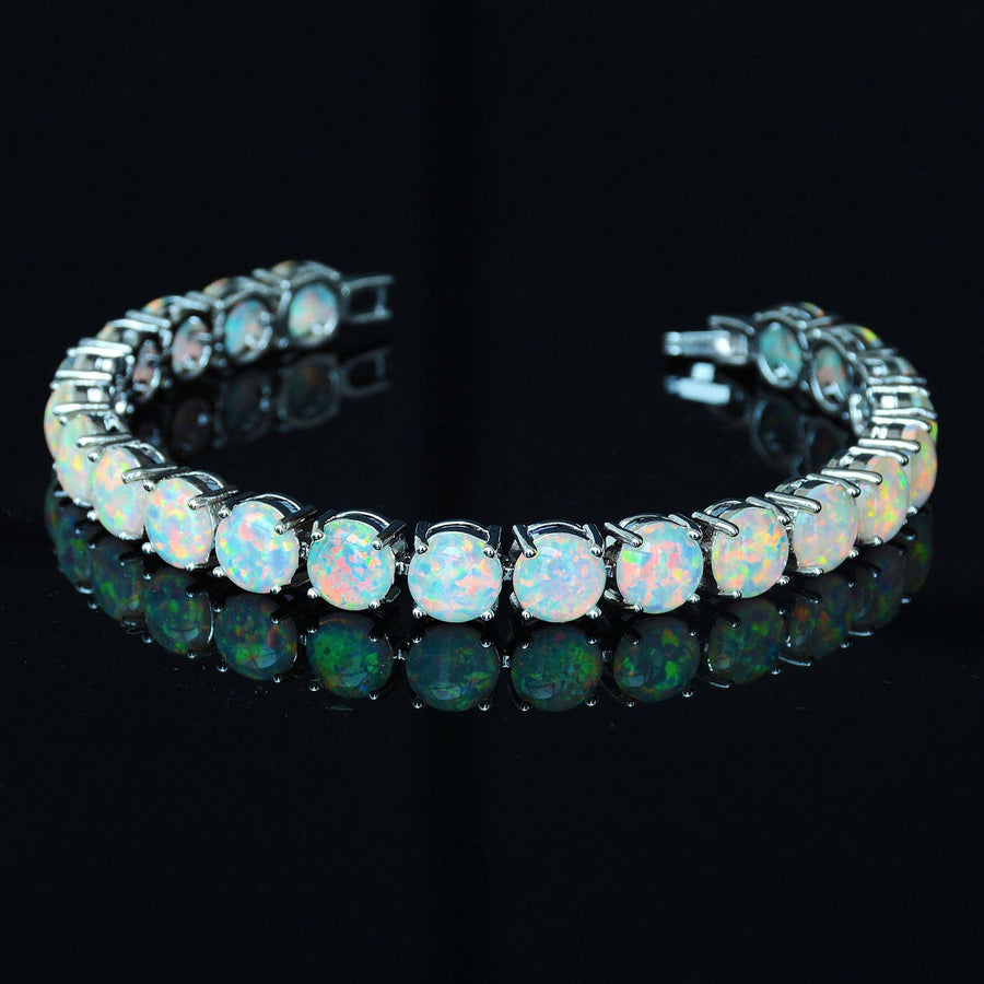 Women's Fashion Simple Geometric Opal Bracelet - Trendha