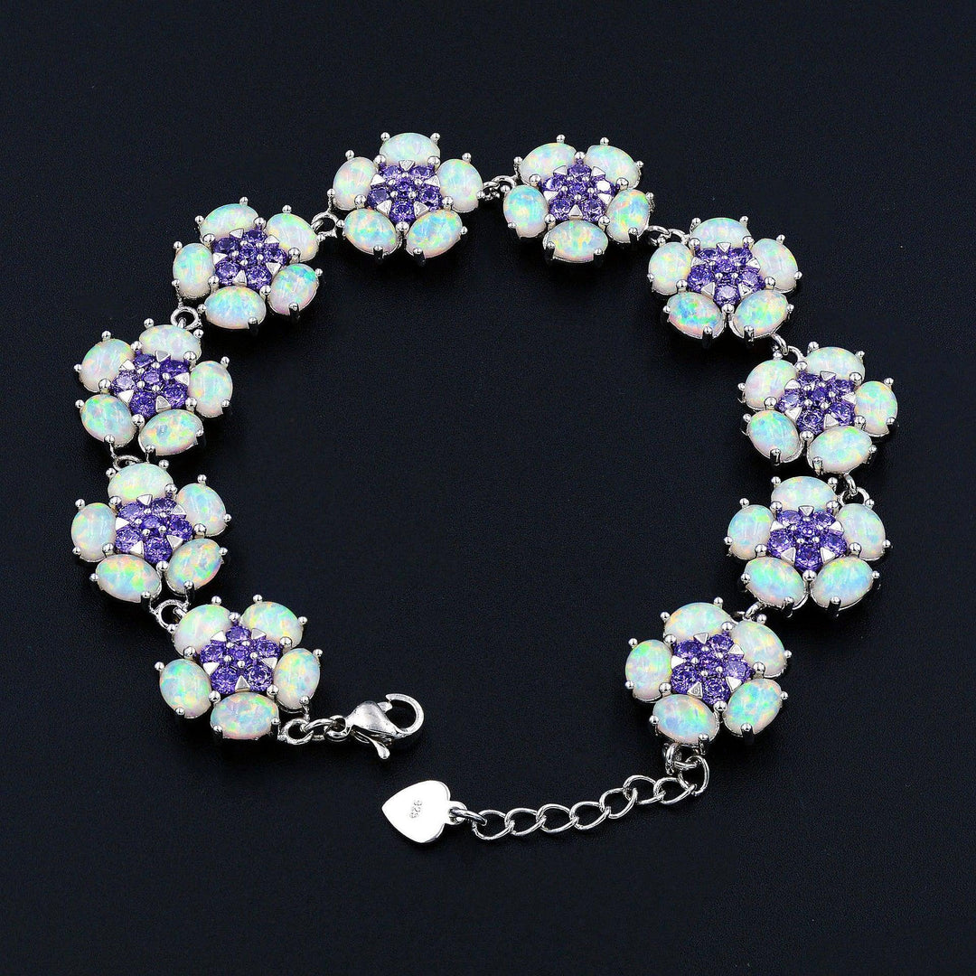 Women's Fashion Simple Geometric Opal Bracelet - Trendha