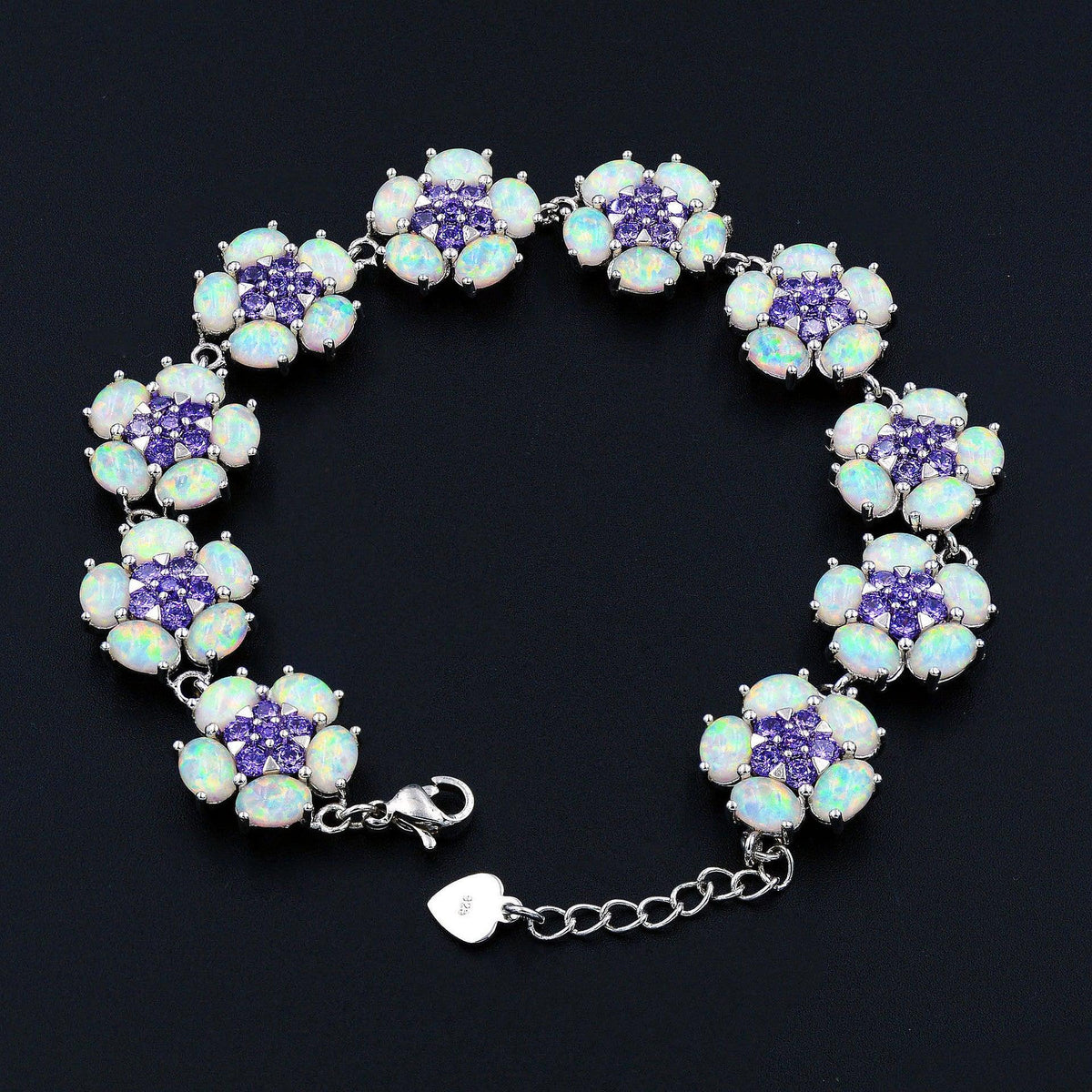 Women's Fashion Simple Geometric Opal Bracelet - Trendha