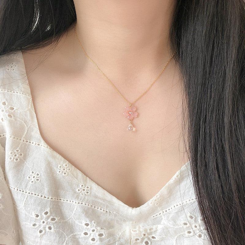 Women's Fashion Simple Silver Gold-plated Pendant Necklace - Trendha