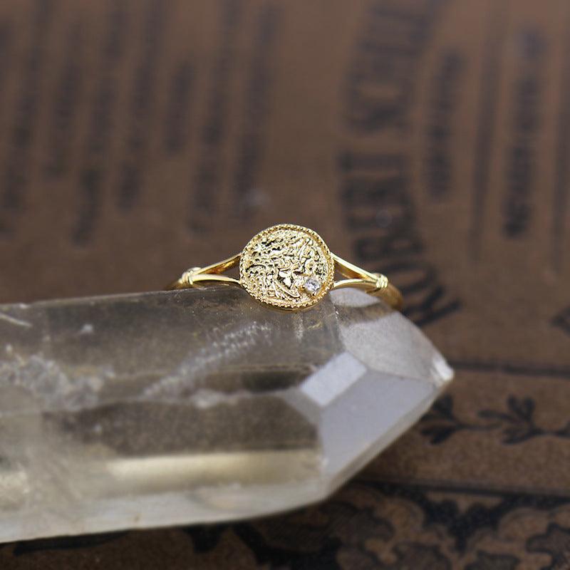 Women's Fashion Simple Vintage Irregular Ring - Trendha