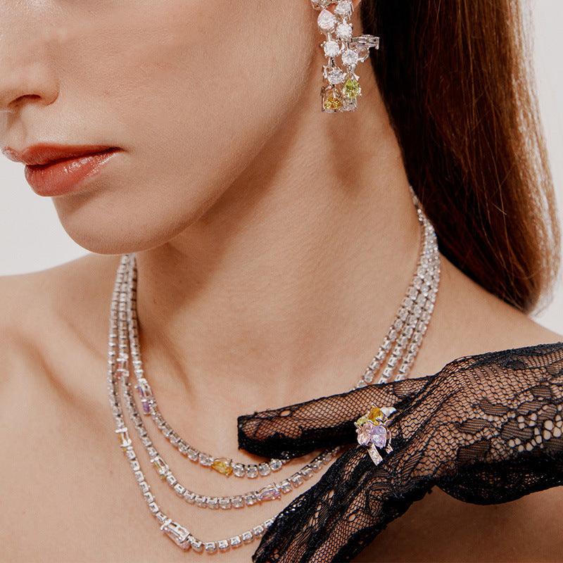 Women's Fashion Simple Water Drop Tassel Necklace
