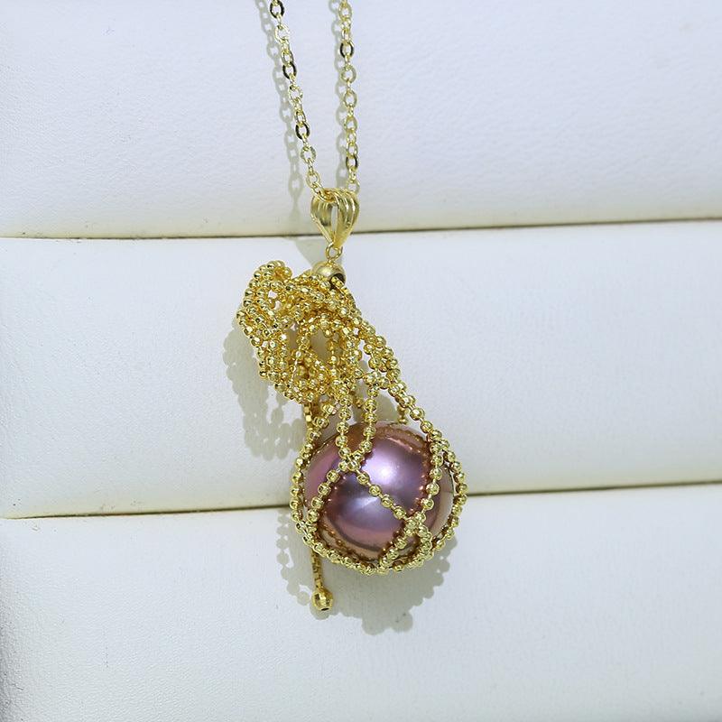 Women's Fashion Sterling Silver Fortune Bag Money Bag Pendant Necklace - Trendha