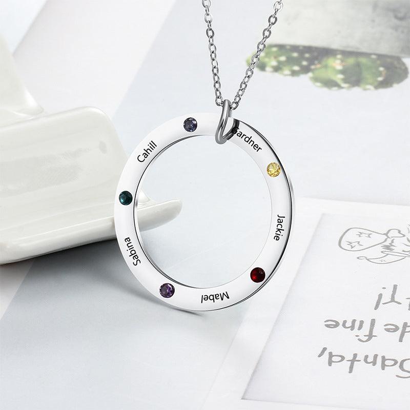 Women's Fashion Sterling Silver Personalised Pendant Necklace - Trendha