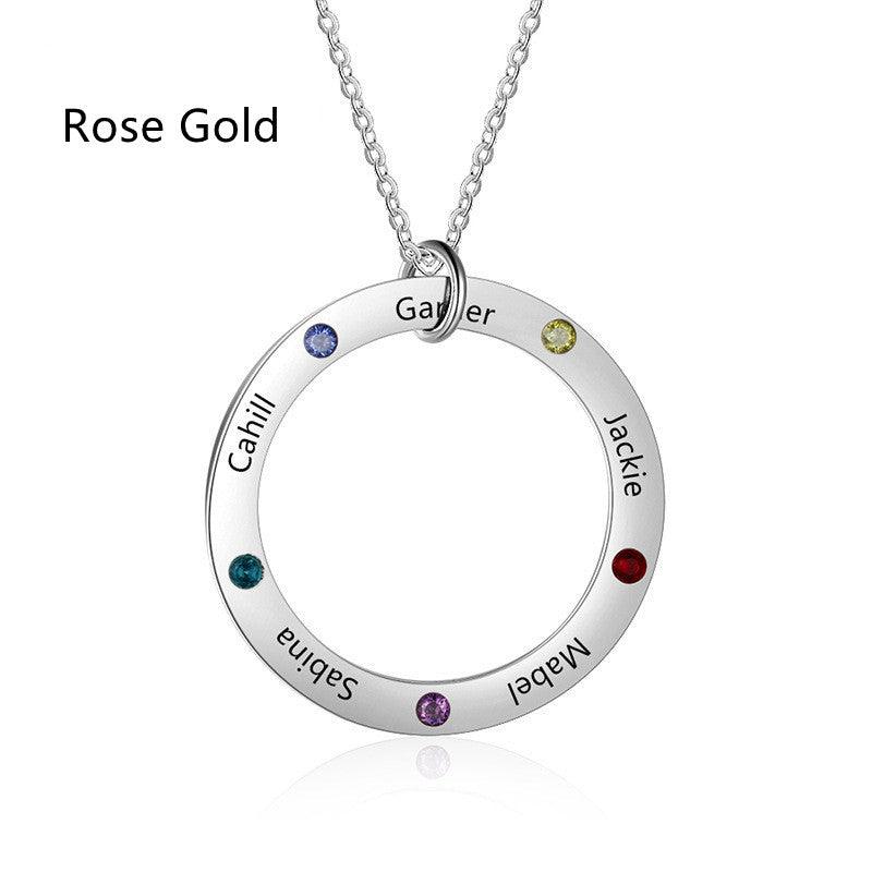 Women's Fashion Sterling Silver Personalised Pendant Necklace - Trendha