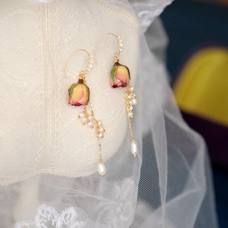 Women's Fashion Vintage Rose Earrings - Trendha