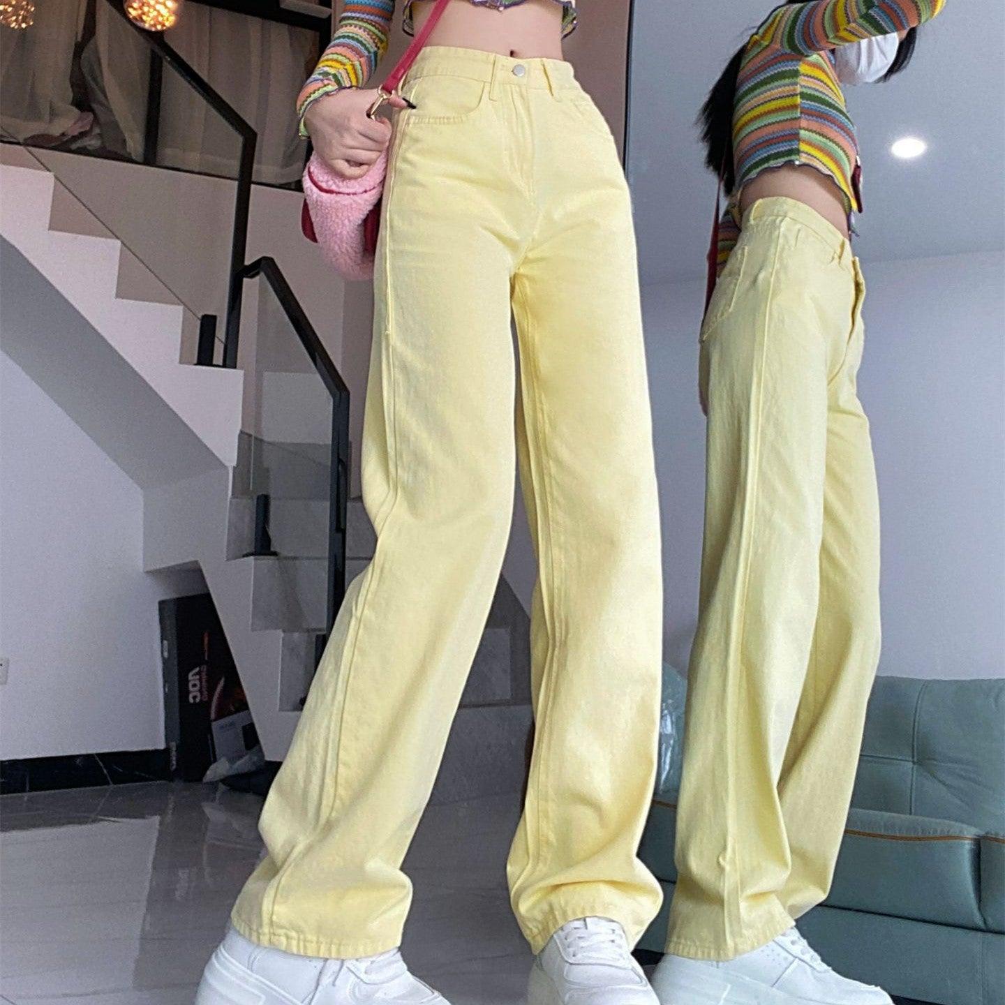 Women's Fashionable All-match Retro Straight Loose Jeans - Trendha
