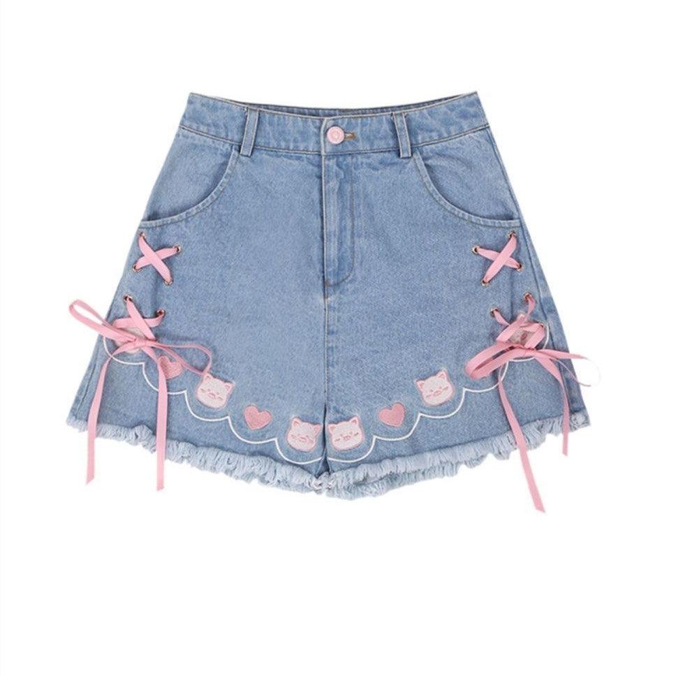 Women's Fashionable All-matching Bow Bandage Shorts - Trendha