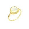 Color: Yellow crystal ring