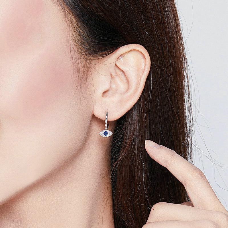 Women's Fashionable Simple Earrings In Sterling Silver - Trendha