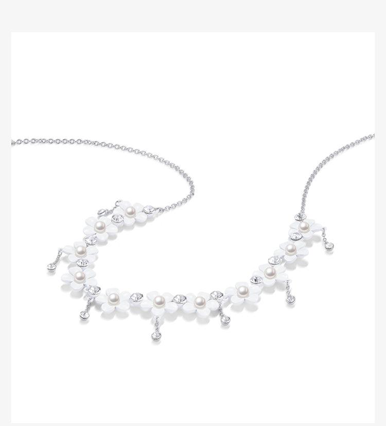 Women's Light Luxury Niche White Flower Necklace - Trendha