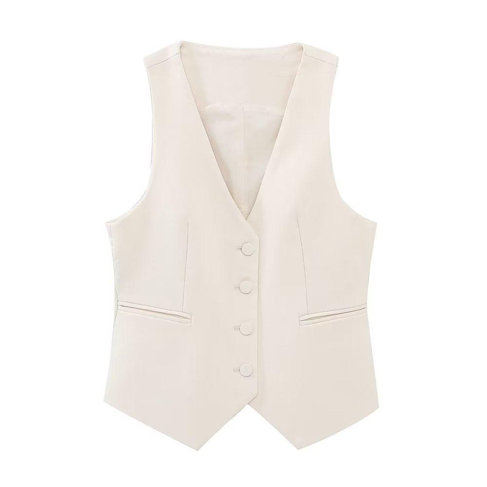 Women's Long Double-breasted Blazer - Trendha