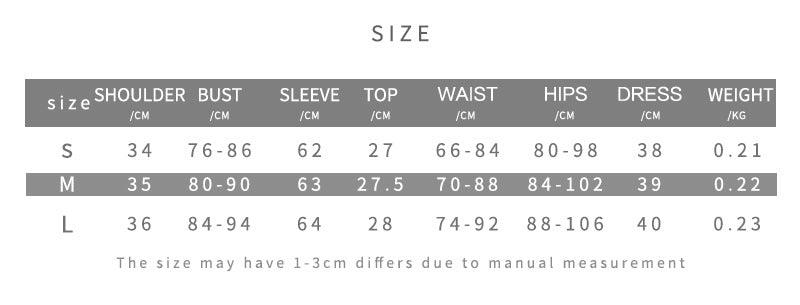 Women's Low Collar Digital Printing Long Sleeve Slim Casual Skirt Outfit - Trendha