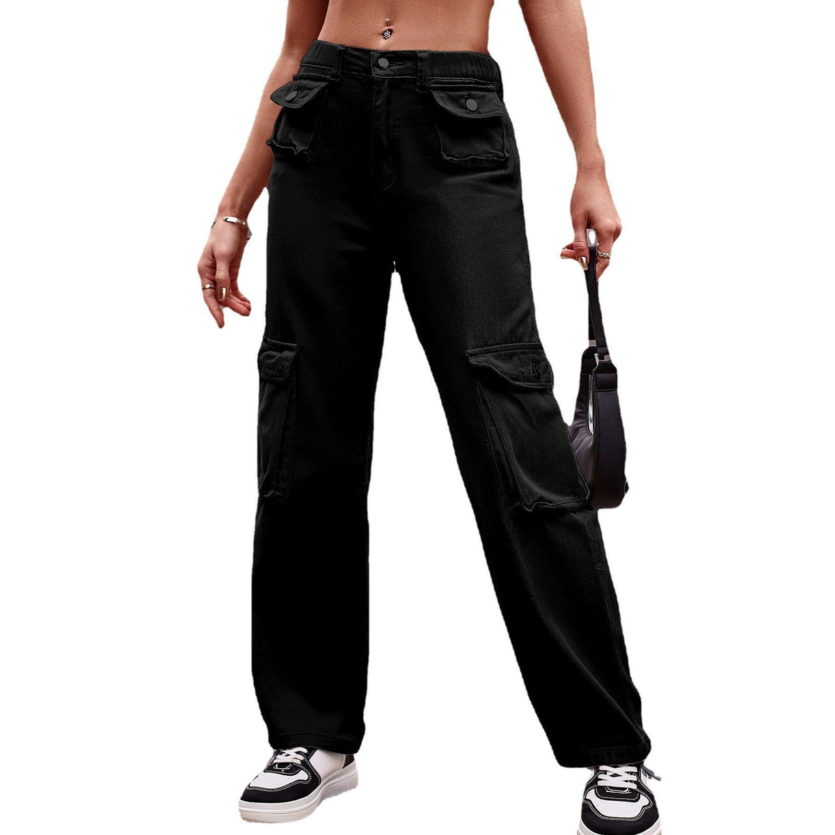 Women's Multi-pocket Design Jeans Casual - Trendha
