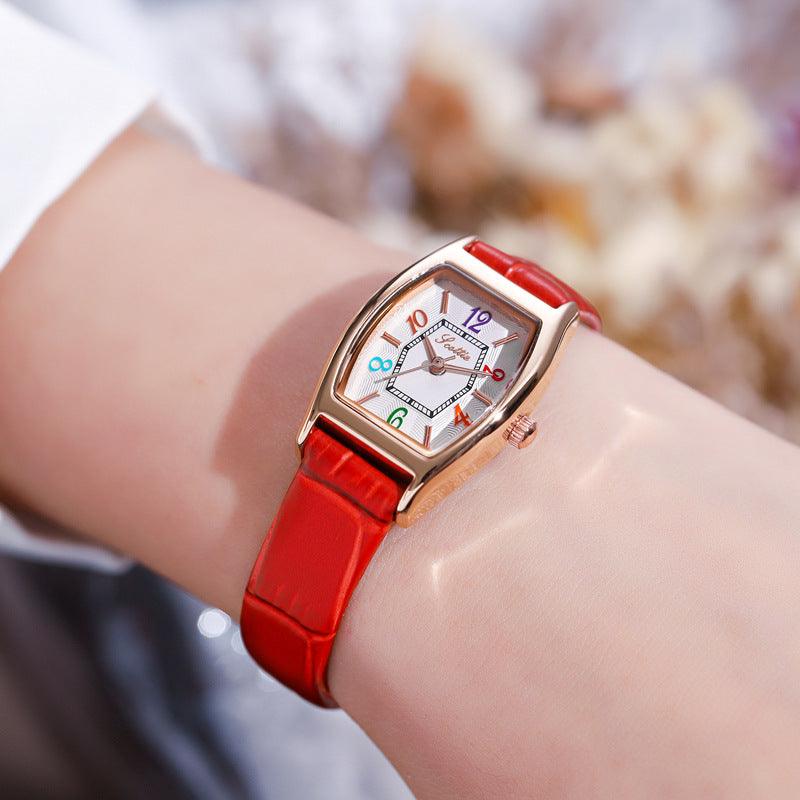 Women's Niche Design Stylish Roman Literal Watch - Trendha