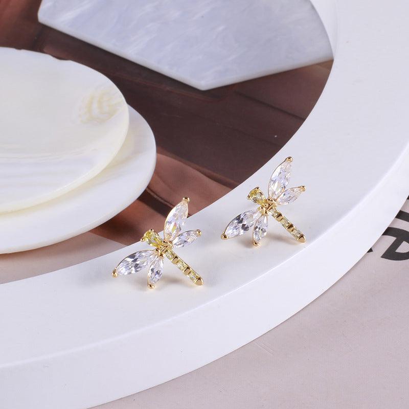 Women's Personalized Dragonfly Design Fashion Earrings - Trendha