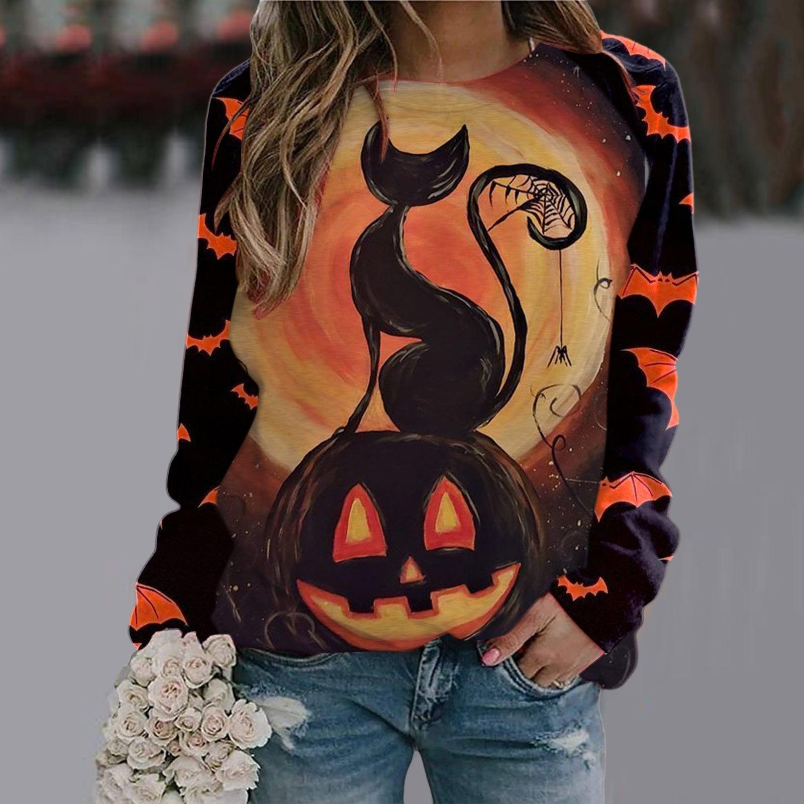 Women's Printed Long Sleeve T-shirt - Trendha