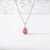 Color: Red corundum collarbone chain
