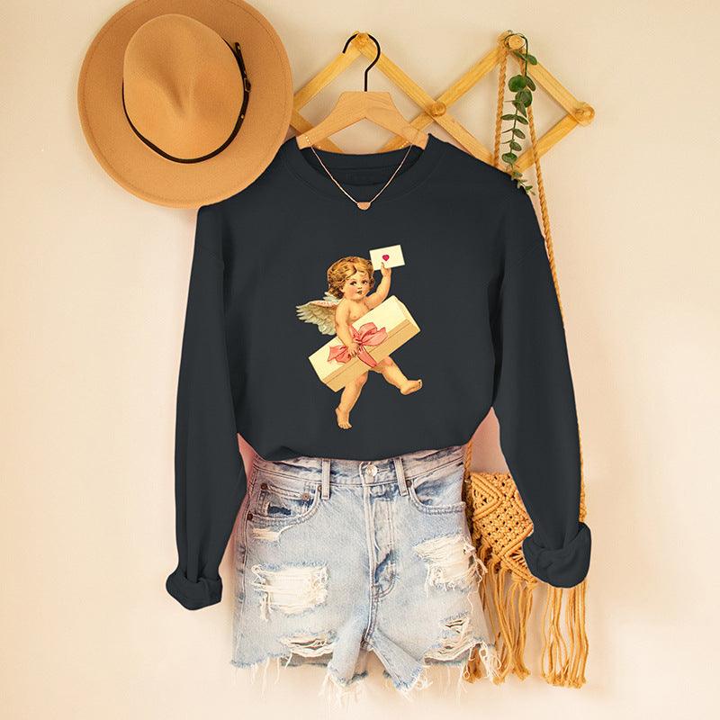 Women's Round Neck Long-sleeved Sweater - Trendha