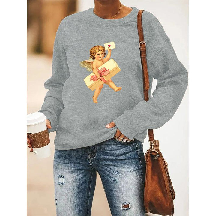 Women's Round Neck Long-sleeved Sweater - Trendha