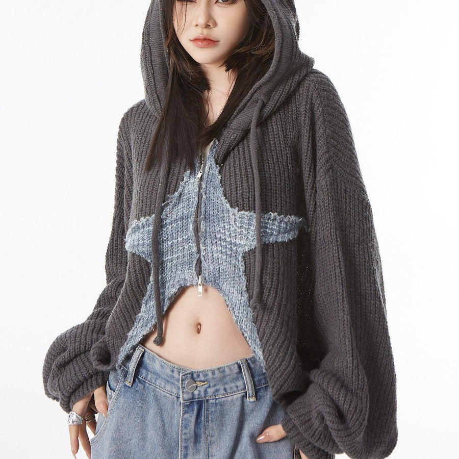 Women's Slouchy Style Small People's Knitted Shirt Jacket - Trendha