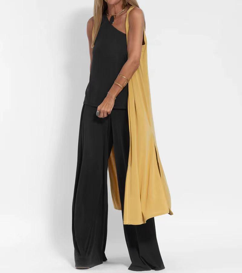 Women's Solid Color Sleeveless Cardigan - Trendha