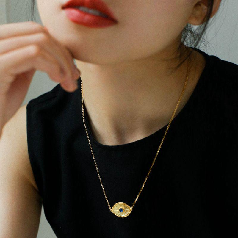 Women's Temperament Fashion Guardian Eye Stacking Pendant Necklace