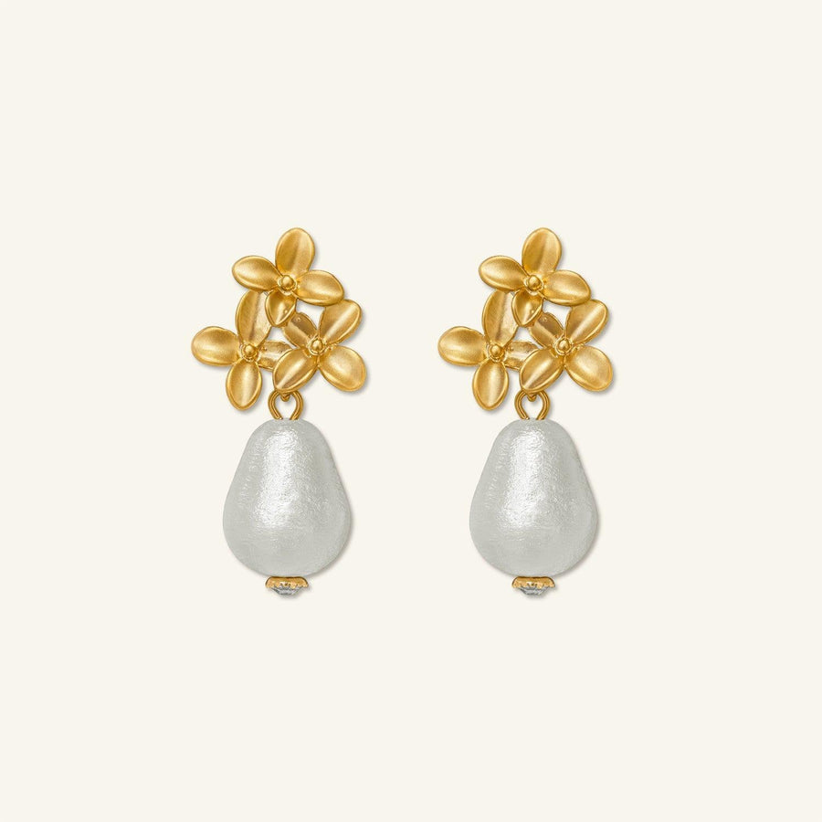 Women's Three Small Flower Earrings - Trendha