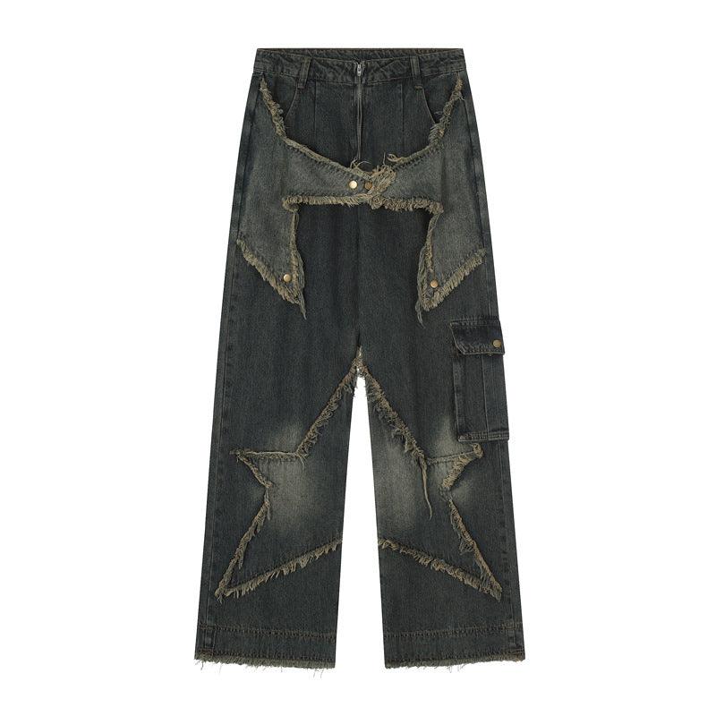Women's Washable Loose Fitting Straight Leg Jeans - Trendha