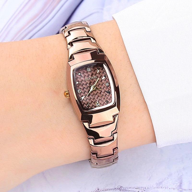 Women's Waterproof Tungsten Steel Quartz Watch - Trendha
