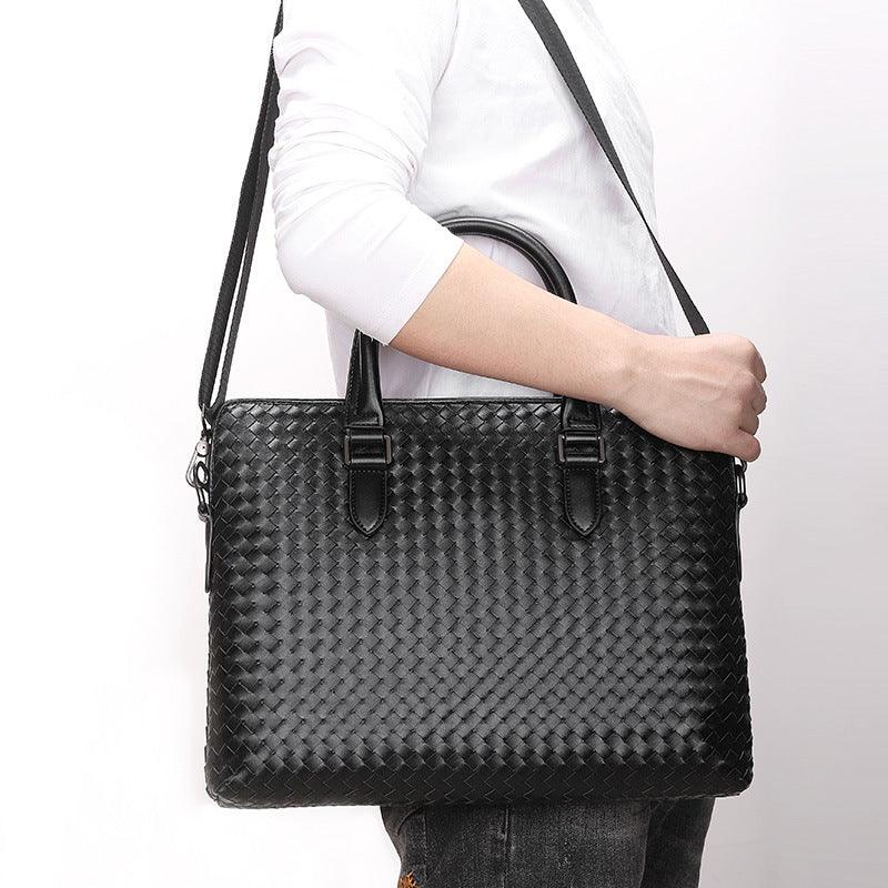 Woven Handbag Korean Fashion Men's Casual Official Document - Trendha